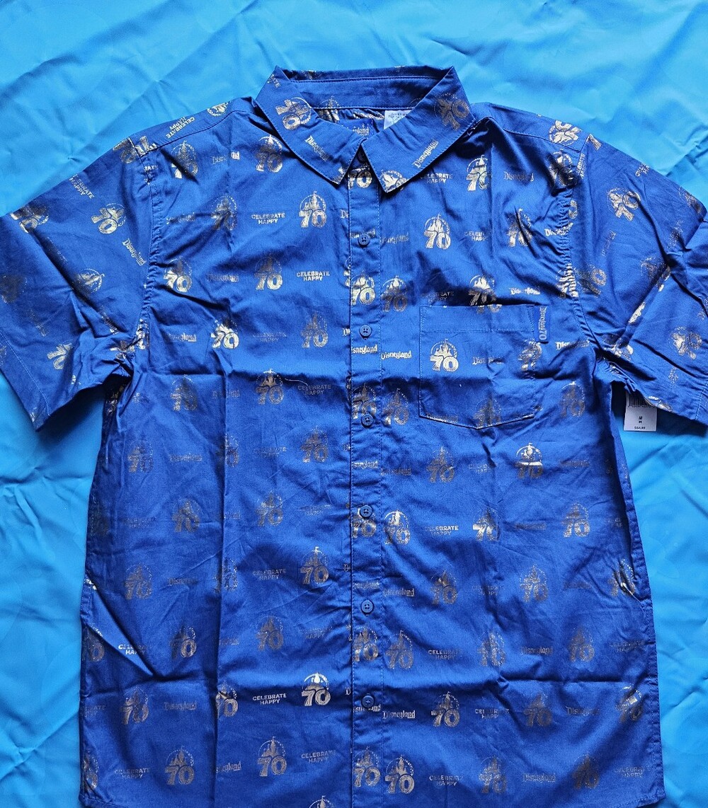 Disneyland Resort 70th Anniversary ''Celebrate Happy'' Woven Shirt for Adults